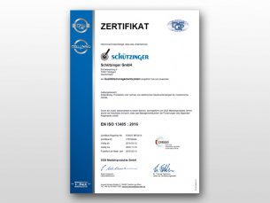 Zertifizierung nach DIN EN ISO 13485 : 2016